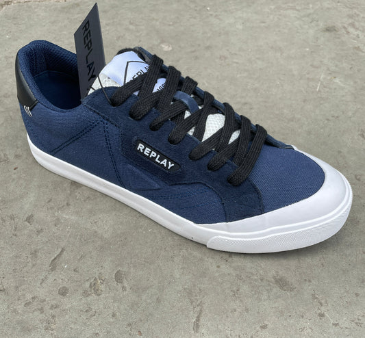 REPLAY Smash Denim White Leather Sneakers – Prégo