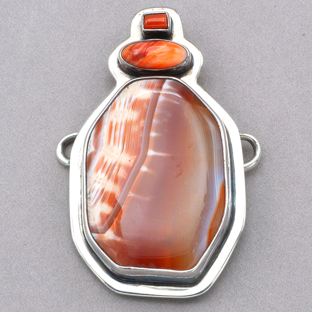 Tabra Caramel Agate Charm