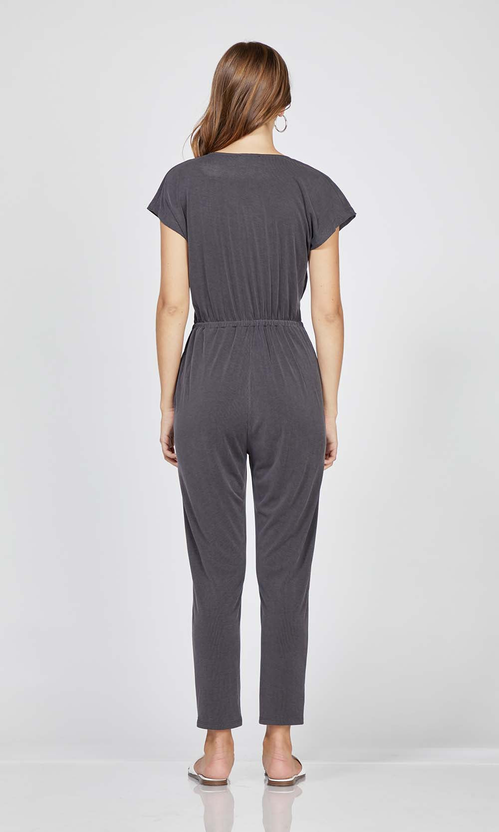 Jensen Waist Knot Modal Knit Jumpsuit