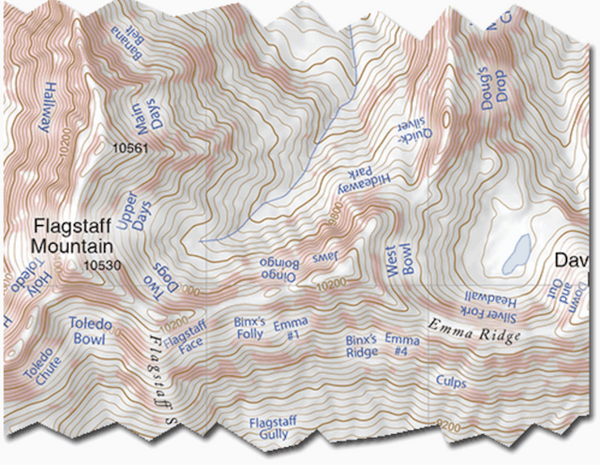 Wasatch Backcountry Skiing Map Utah Is Rad