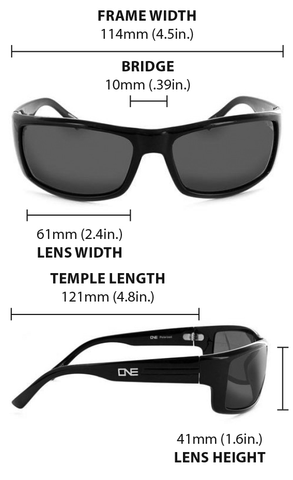 Fourteener Polarized Sunglasses Size, Fit and Dimensions Guide