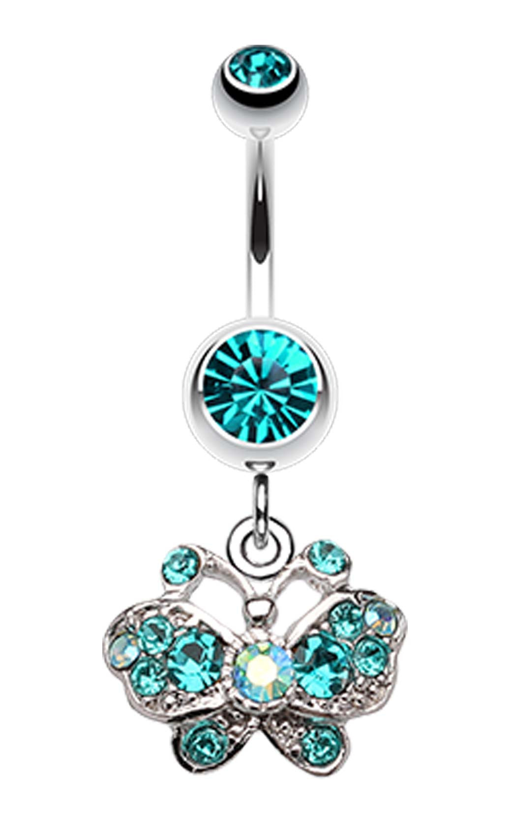 Charming Butterfly Belly Button Ring