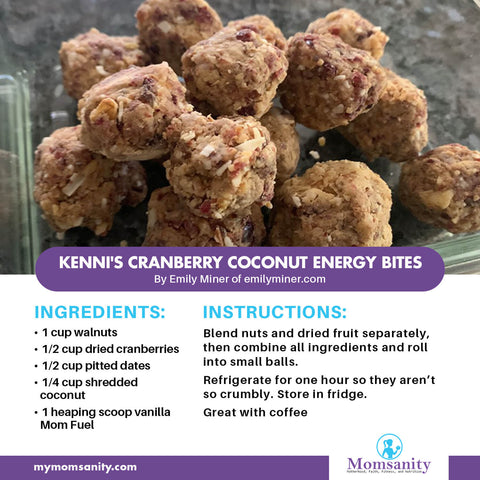 no bake cranberry coconut bites recipe