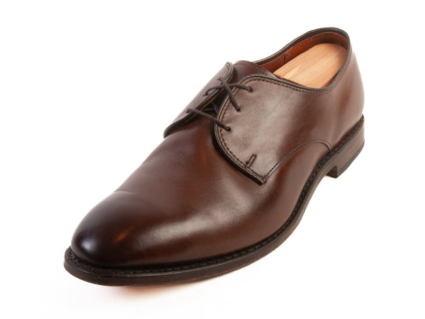 Allen Edmonds 9D Brown Leather Cap-Toe Derby Oxford Dress Shoes | eBay