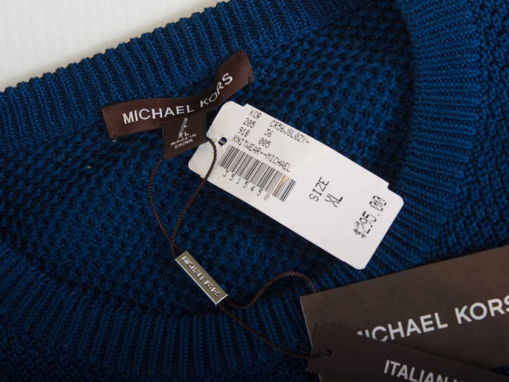 Michael Kors Bright Navy Italian Yarn Sweater