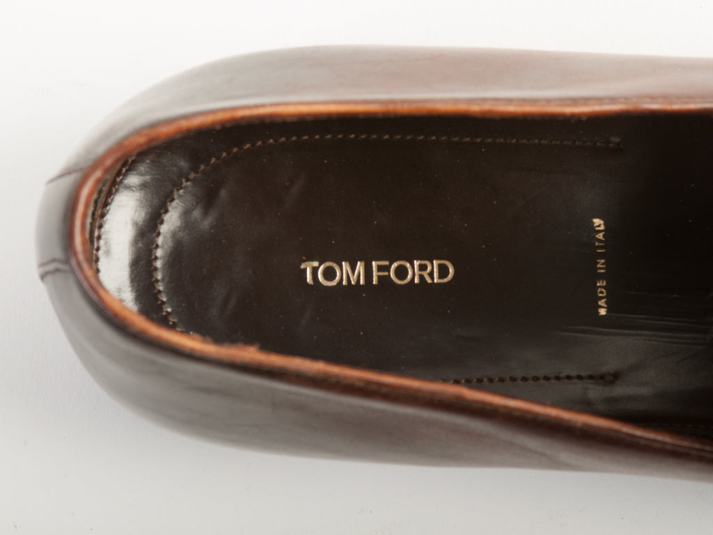 Tom Ford Elkan Twisted Band Loafers