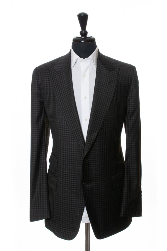 Tom Ford Grey Check Fit A Wool Suit