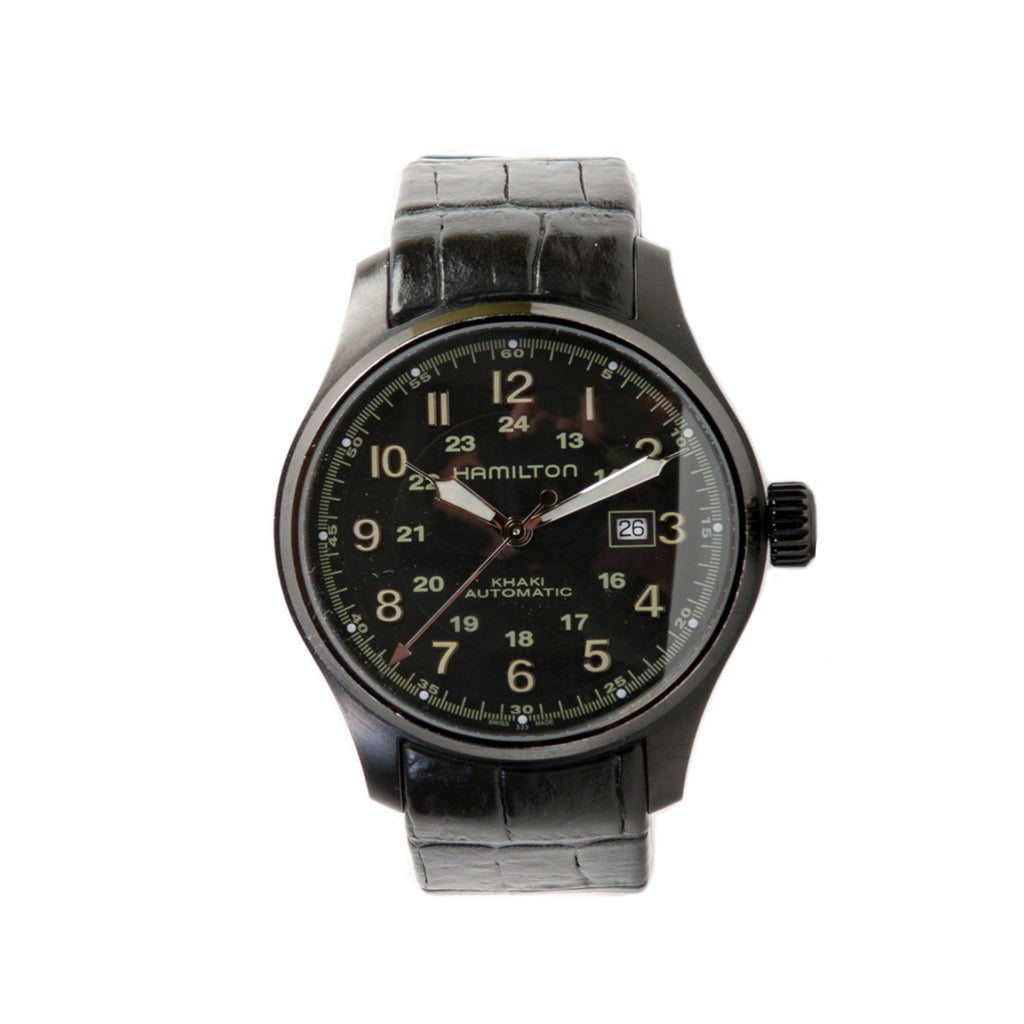 Hamilton Black Khaki Automatic Watch