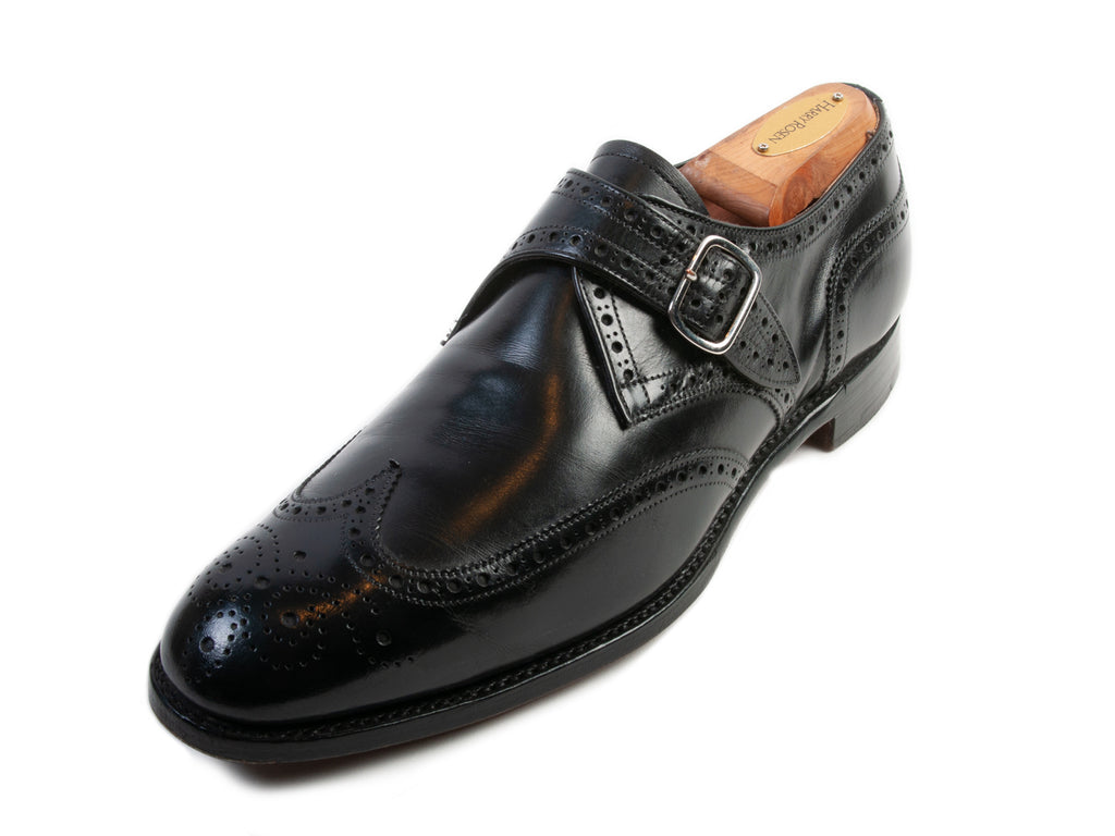 Joseph Cheaney & Sons Black Humphry III Monk Strap Shoes