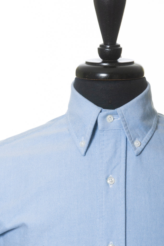 Thom Browne Blue Oxford Cloth Button Down Shirt