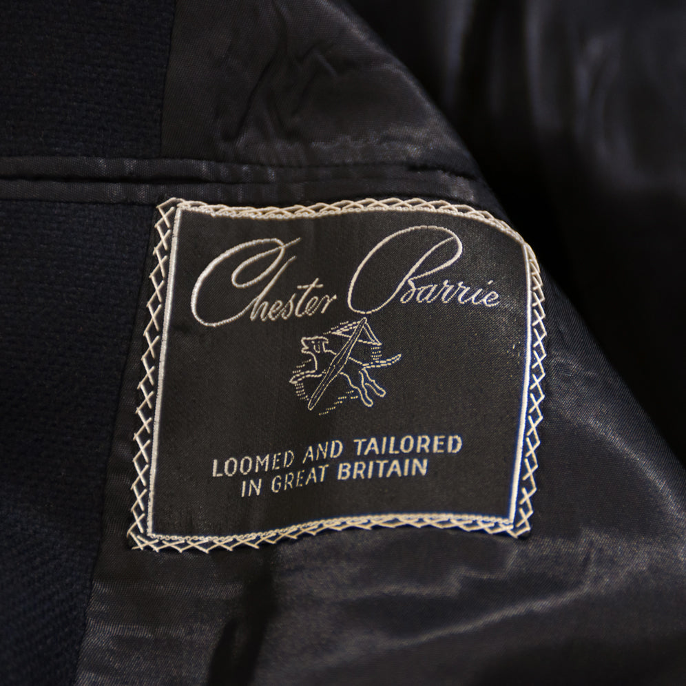 Chester Barrie Navy Wool Coat