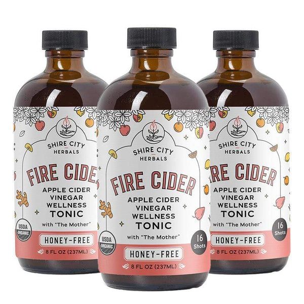 Fire Cider | Triple Pack | 8 oz | Honey-Free | Apple Cider Vinegar and Spice Tonic