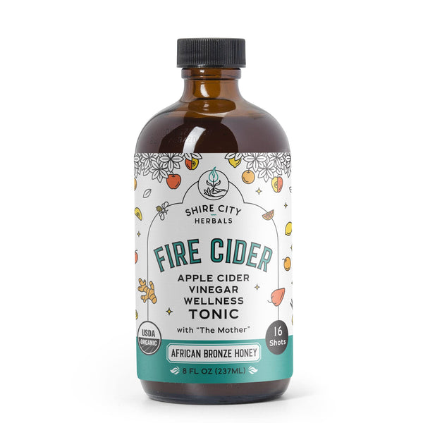 Fire Cider | Double Pack | 8 oz | Wildflower Honey and African Bronze | Apple Cider Vinegar and Honey Tonics