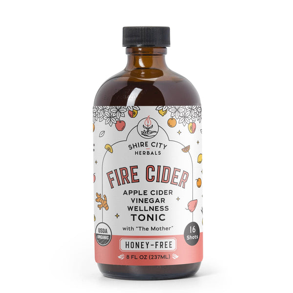 Fire Cider | Double Pack | 8 oz | Wildflower Honey and Honey-Free | Apple Cider Vinegar Tonics