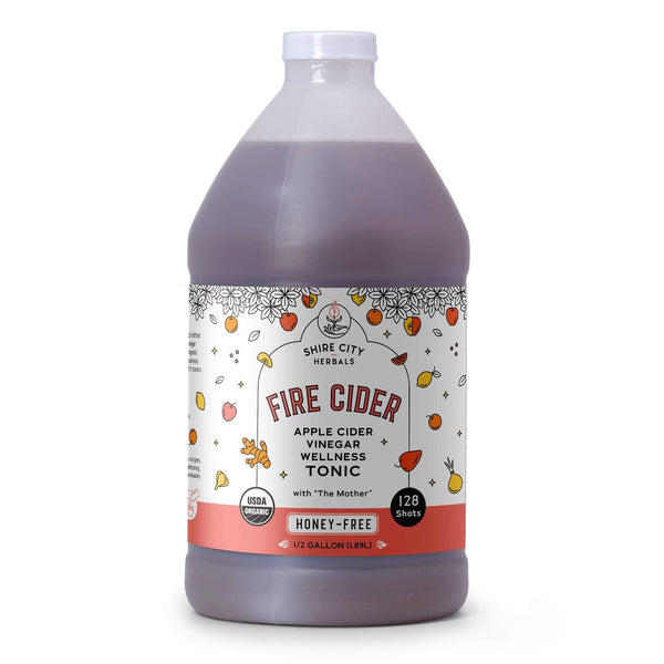 Fire Cider | 64 oz | Half Gallon | Honey-Free | Apple Cider Vinegar and Spice Tonic |