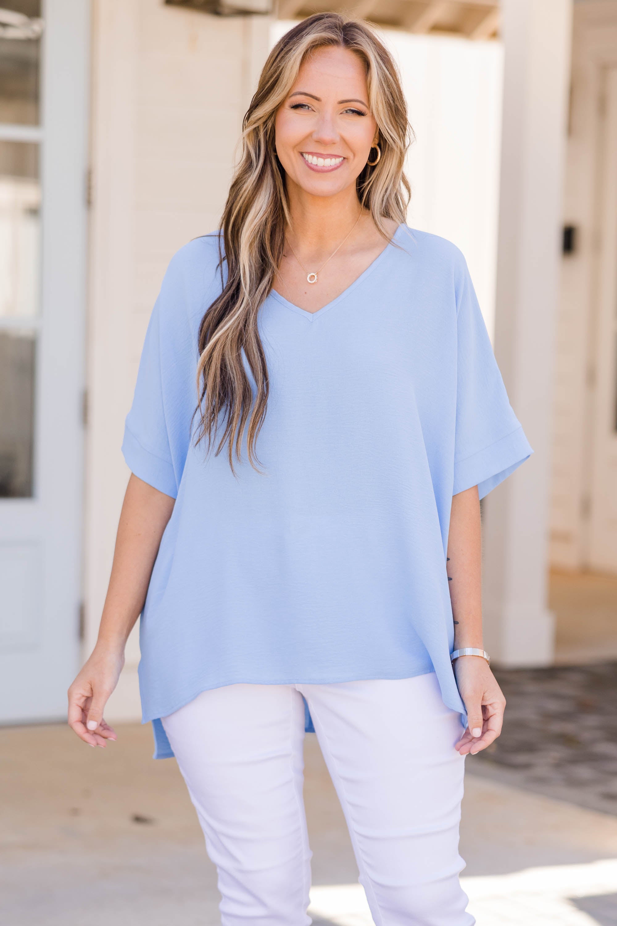 Image of Weekend Wardrobe Top, Spring Blue