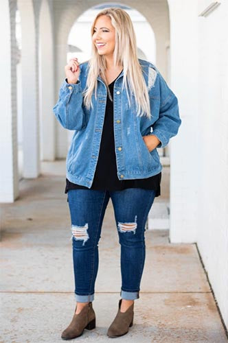 best jeans for pear shaped plus size
