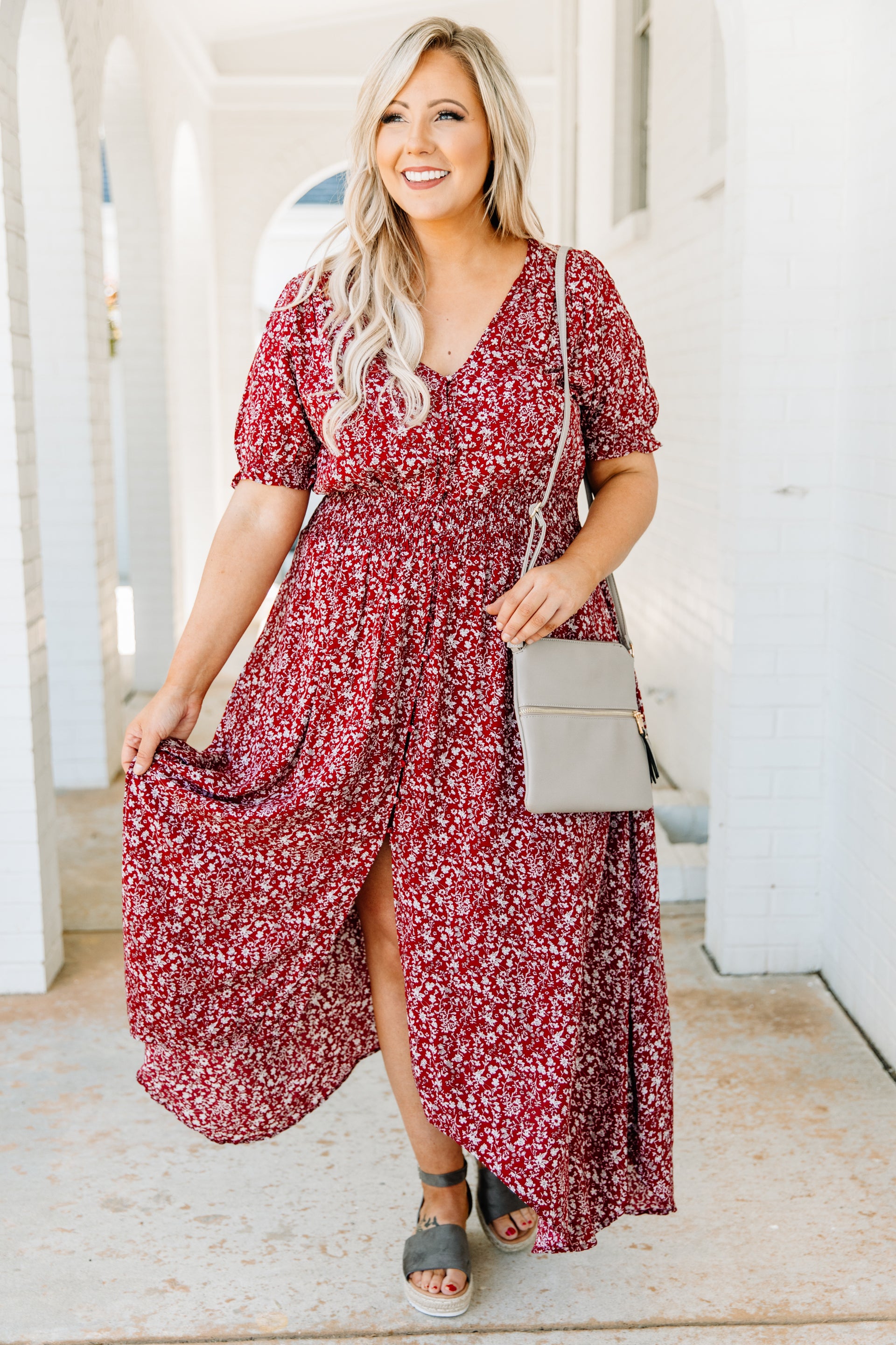 This Love I Found Maxi Dress, Red – Chic Soul