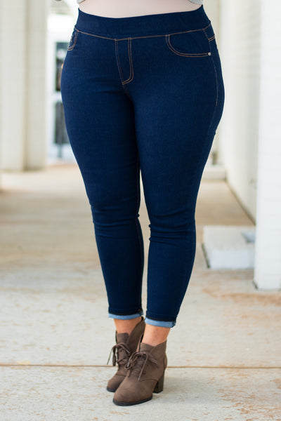 plus size jean leggings