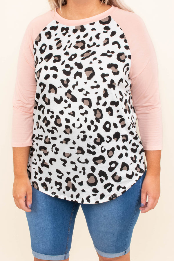 leopard print baseball shirt