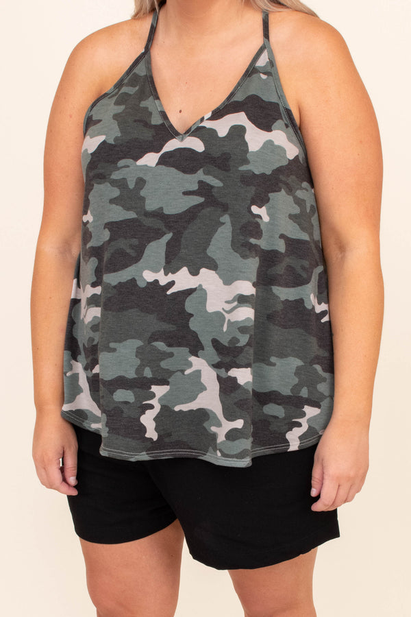 charcoal cami top