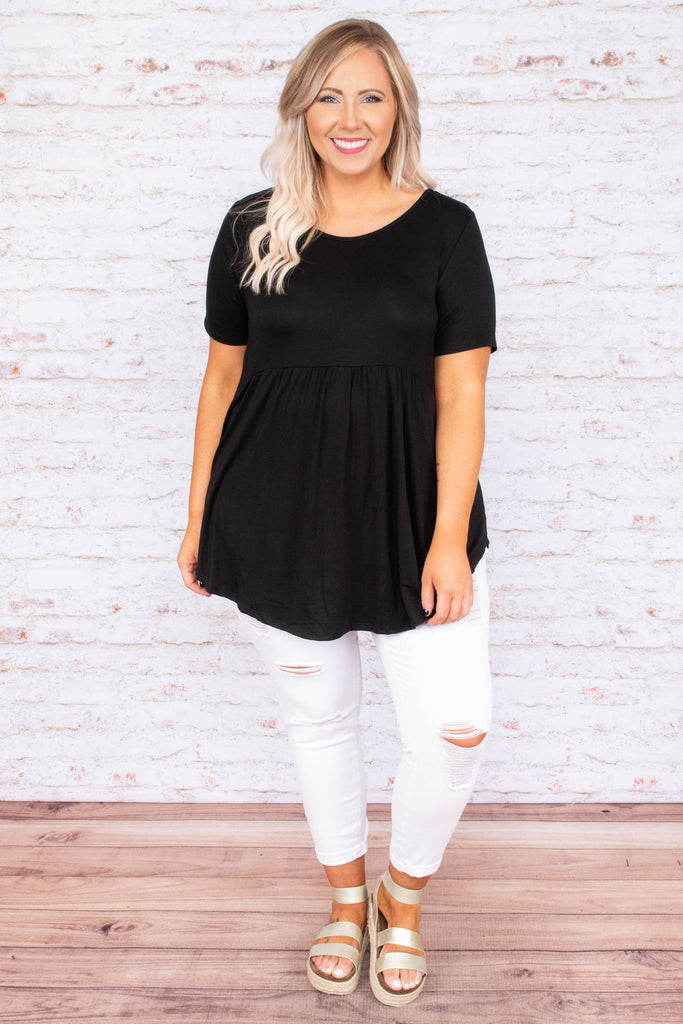 Times Like This Top, Black – Chic Soul