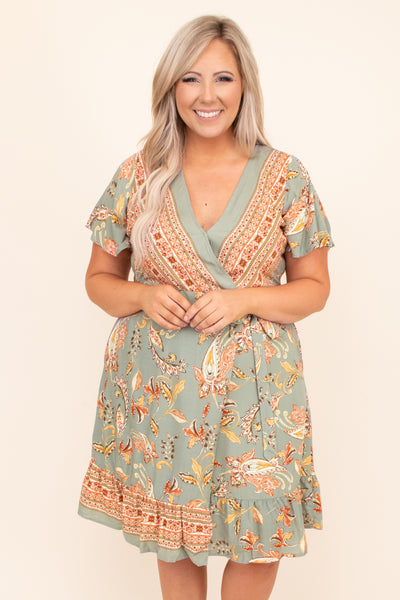 wrap around dresses plus size