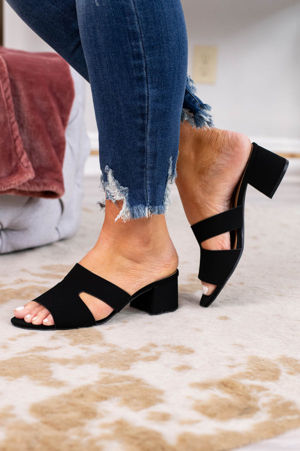 triangle open toe heels