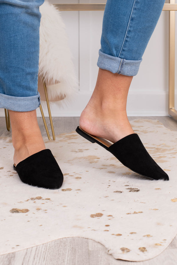 cute black mules