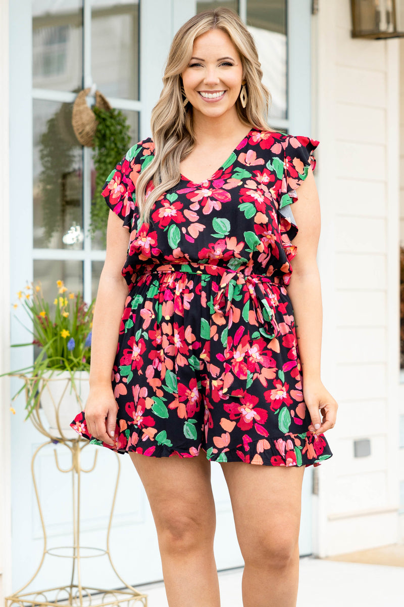 plus black romper