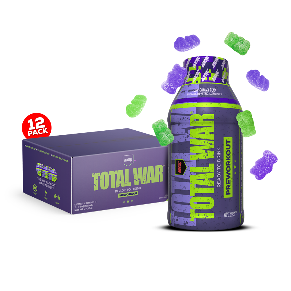 TOTAL WAR, Ready To Drink Pre-Workout (12 Servings)