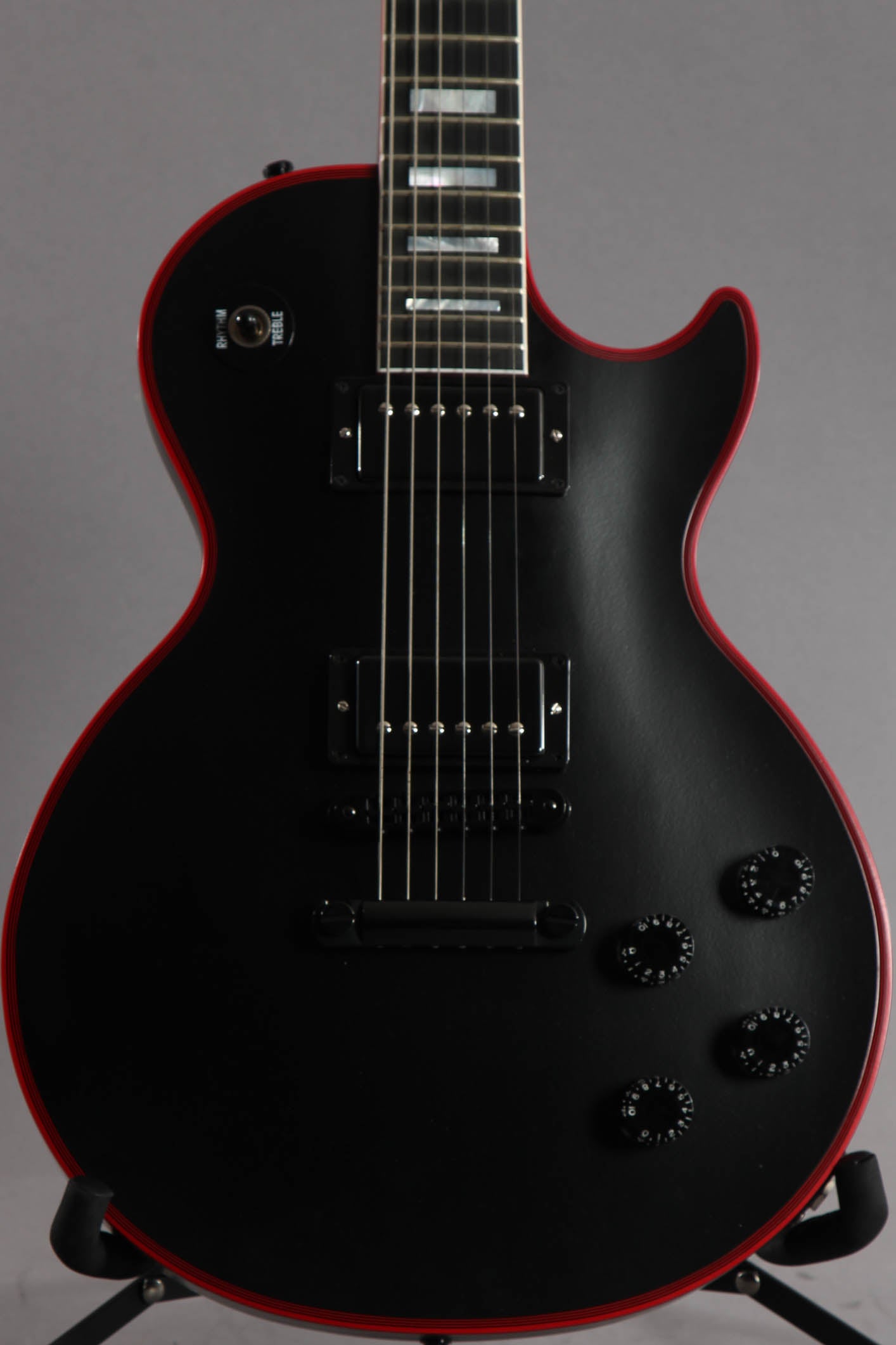 gibson les paul red and black