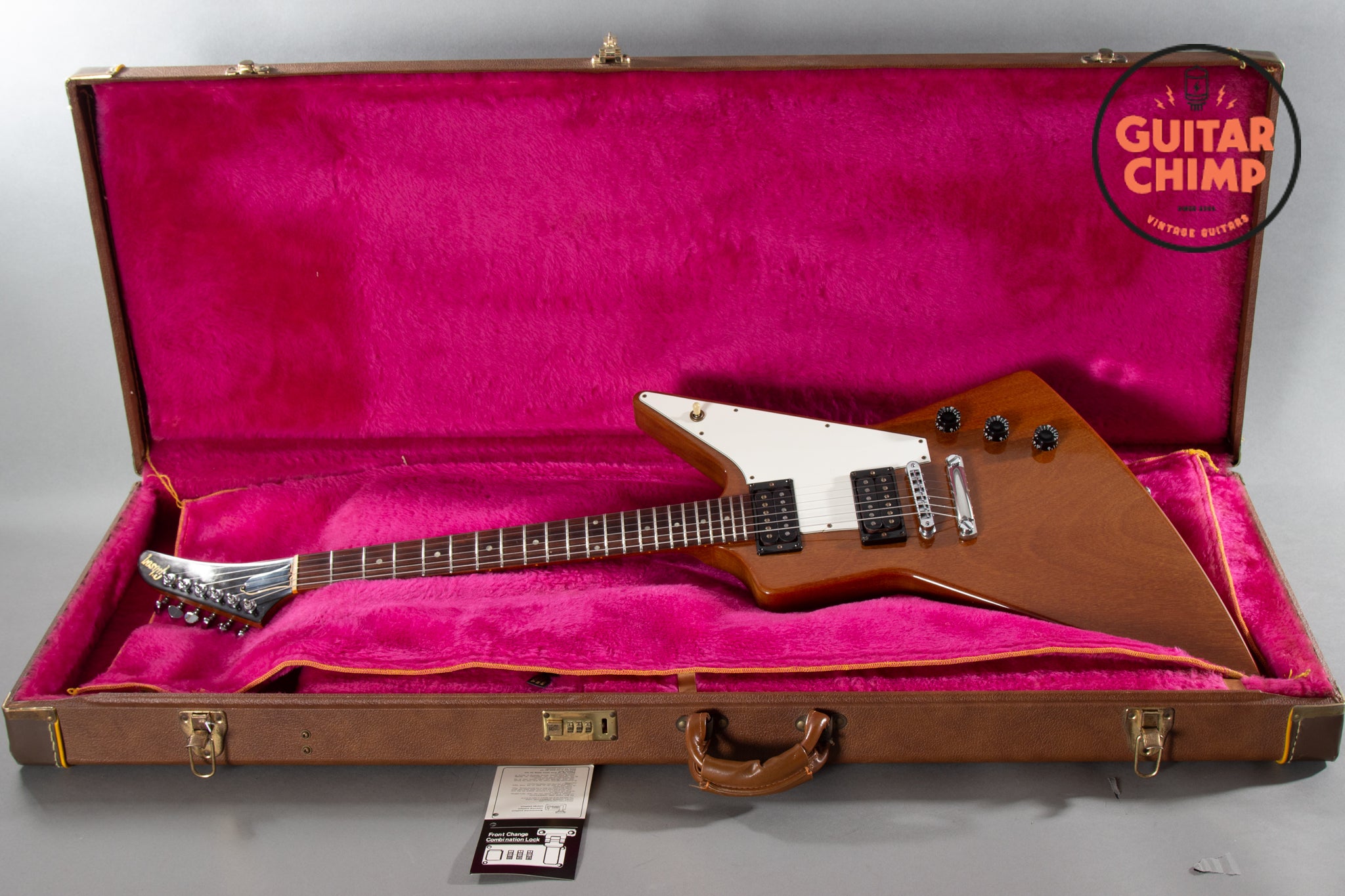 1990 Gibson Custom Shop Edition ’76 Reissue Explorer Natural