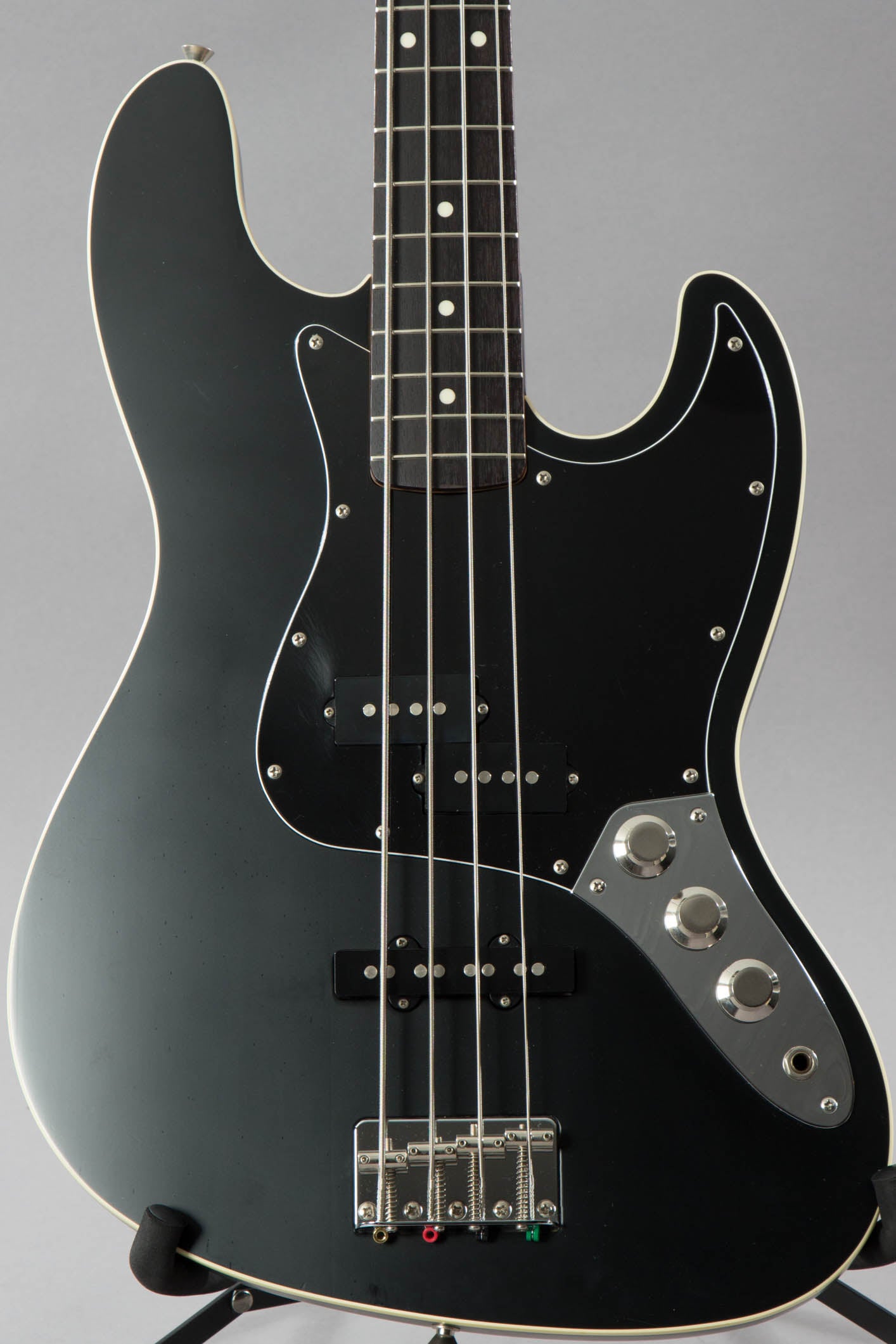 2010 Fender Japan Aerodyne Jazz Bass Guitar Black | Guitar Chimp