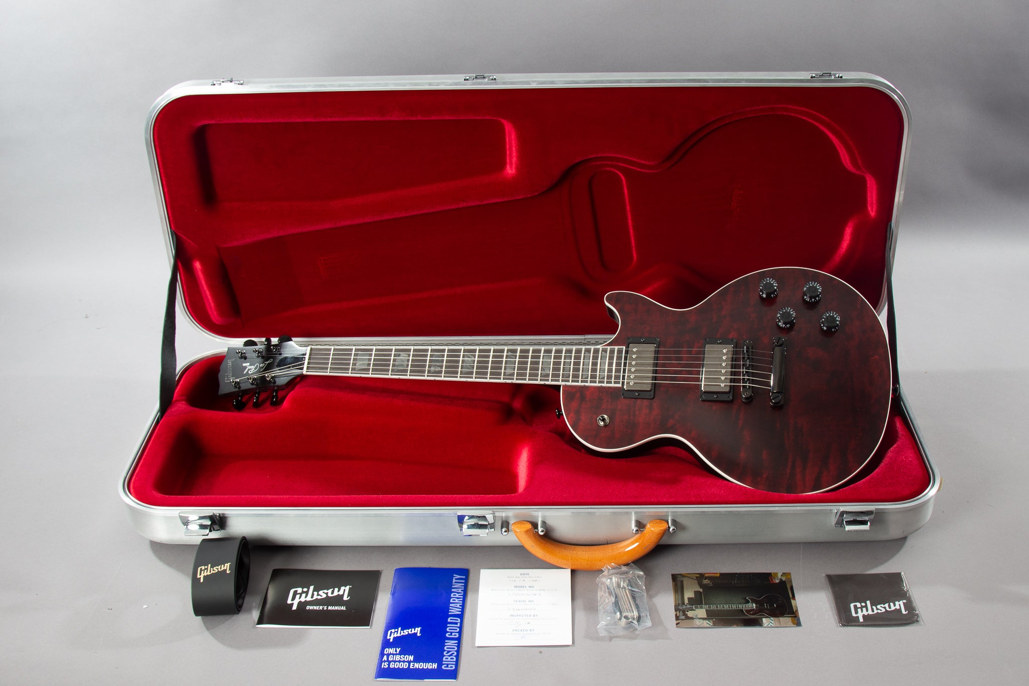 gibson les paul blood moon satin quilt top