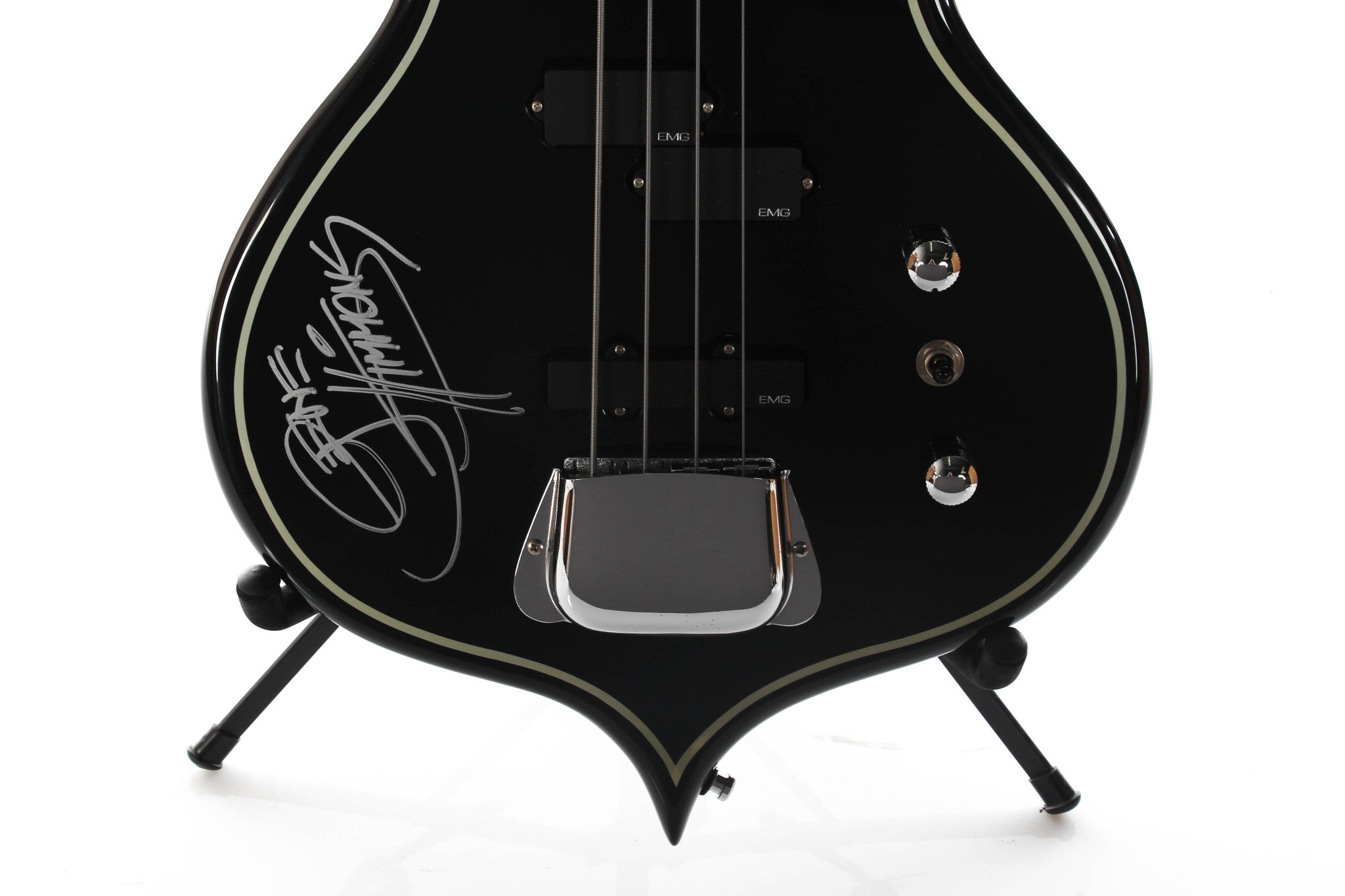 Gene Simmons Axe Ltd Signed Punisher Kiss Bass 00309 Guitar Chimp 