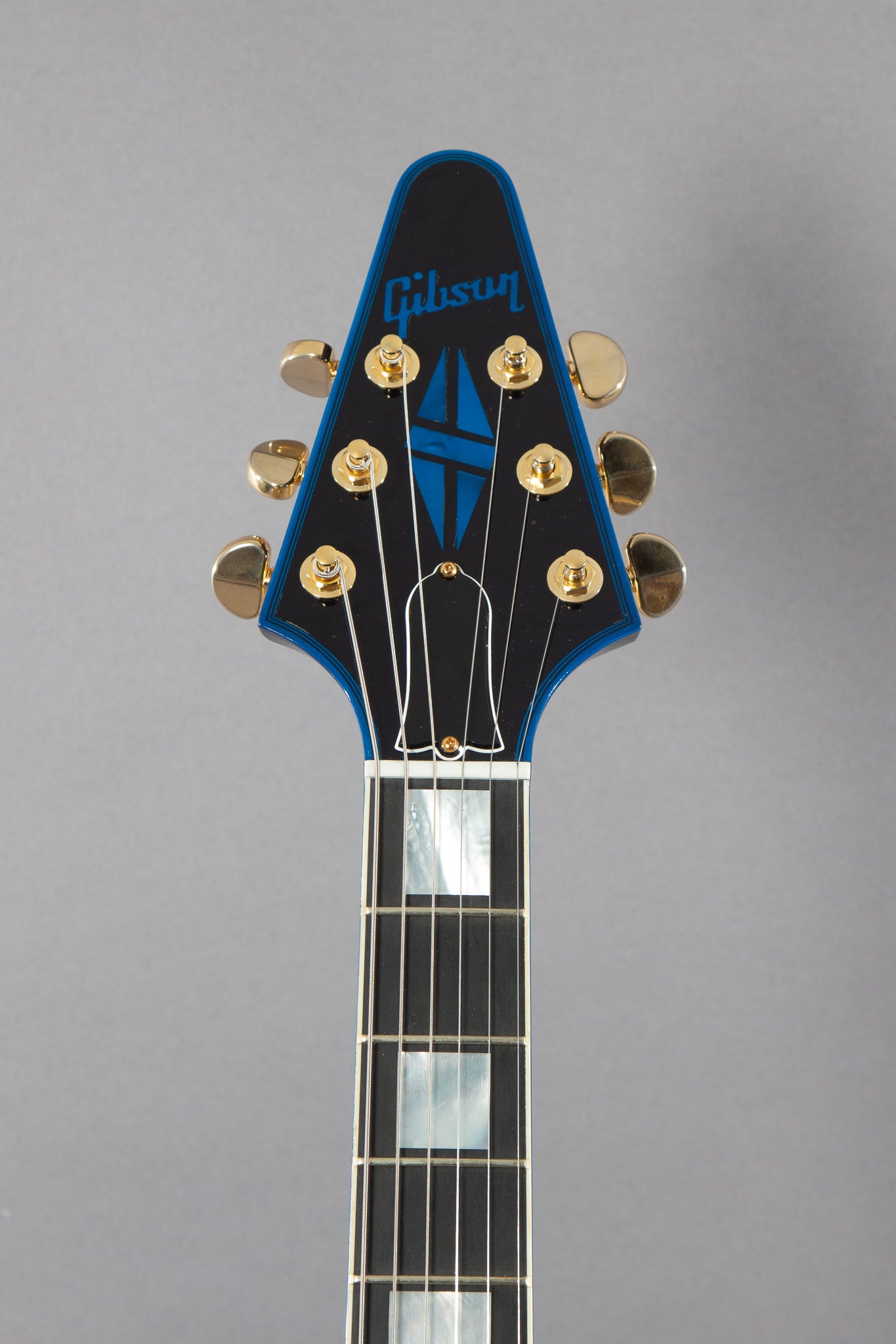 2015 Gibson Custom Shop Flying V Custom Blue Widow Guitar Chimp
