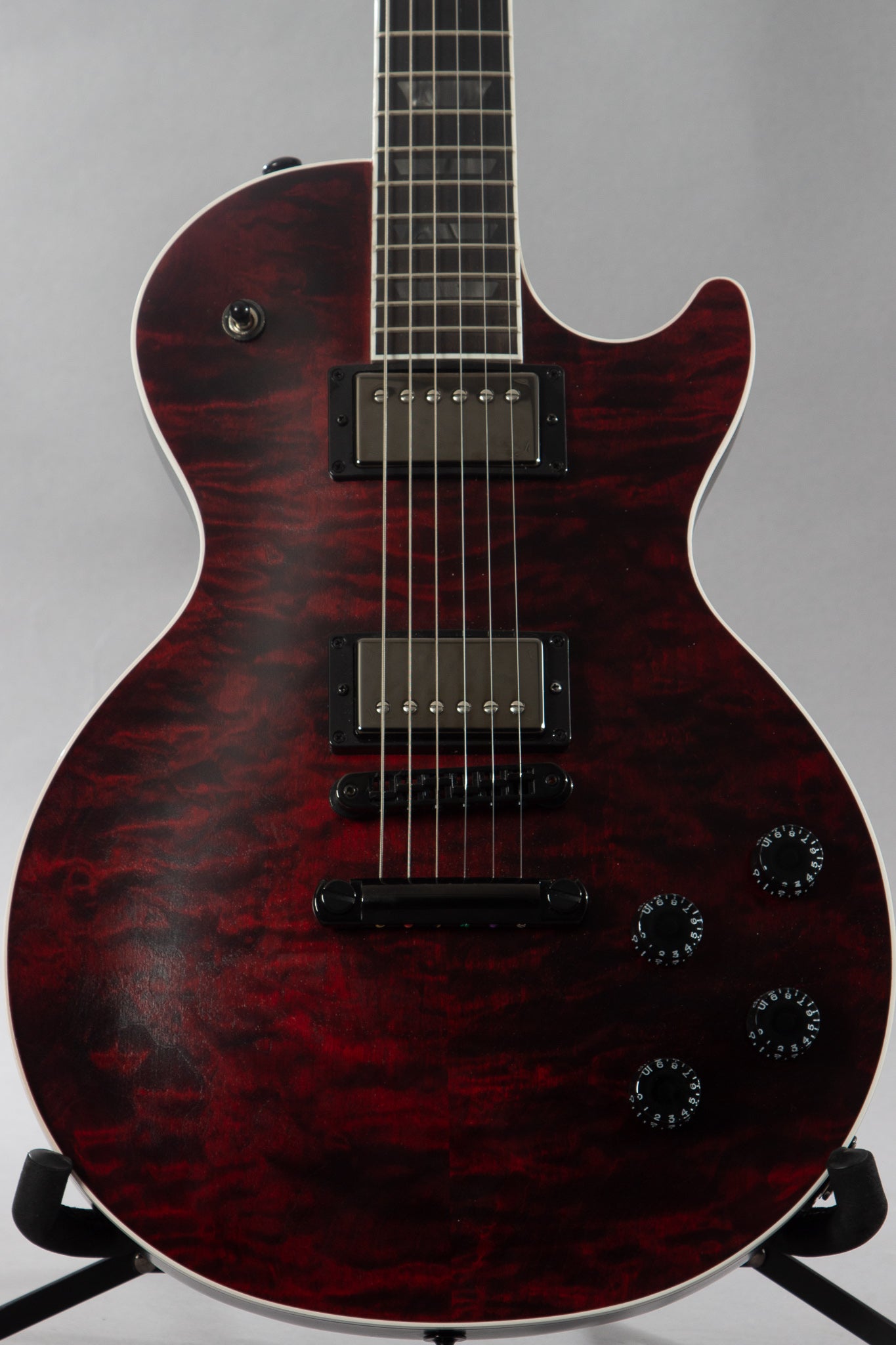 gibson les paul blood moon satin quilt top