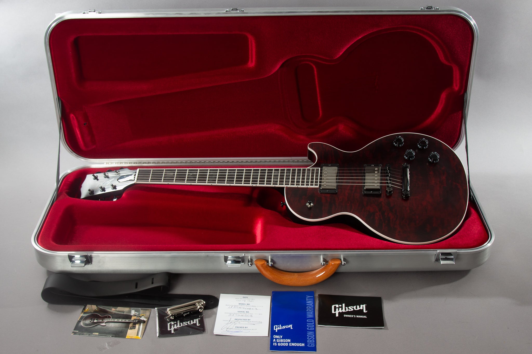 gibson les paul blood moon satin quilt top