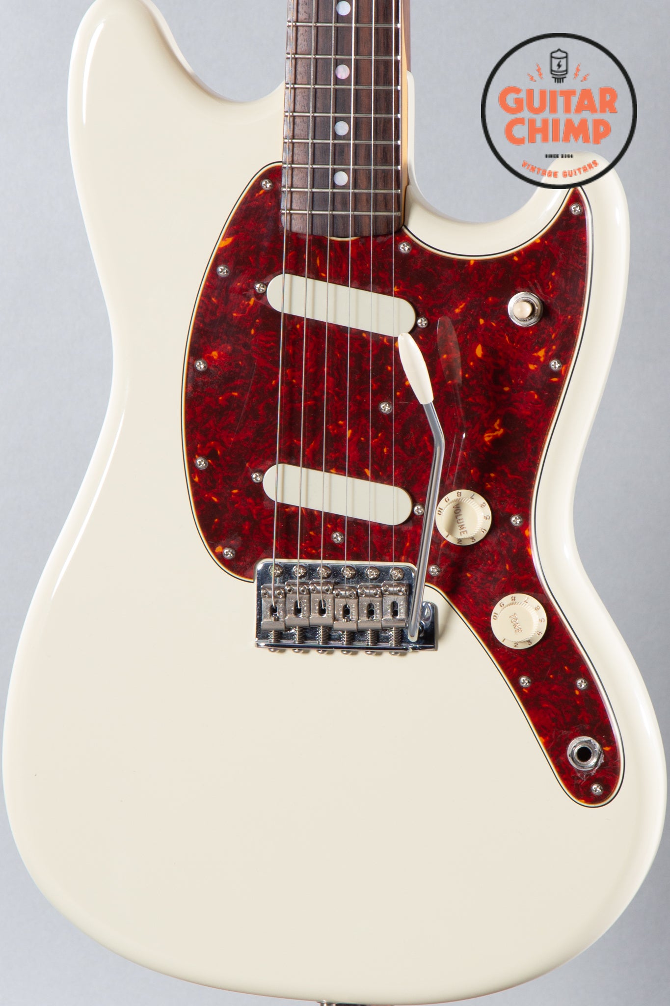 2020 Fender MIJ Japan Char Mustang White | Guitar Chimp