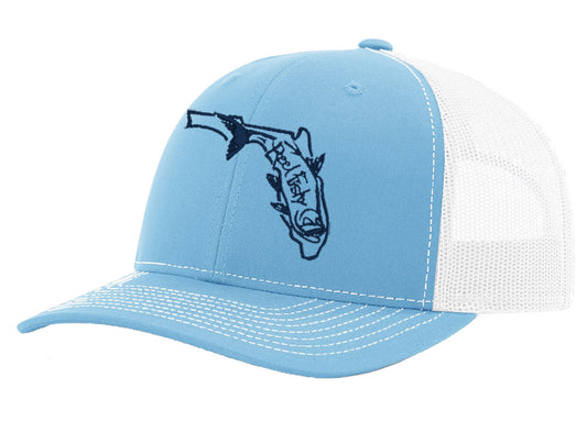 Youth Fishing Hats -Tarpon & Pirate Skull with Fishing Rods logo -*10  Colors! – Reel Fishy Apparel