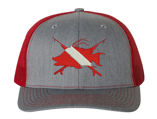 Redfish Fishing Trucker Snapback Hats by Reel Fishy Apparel -*9 Colors!