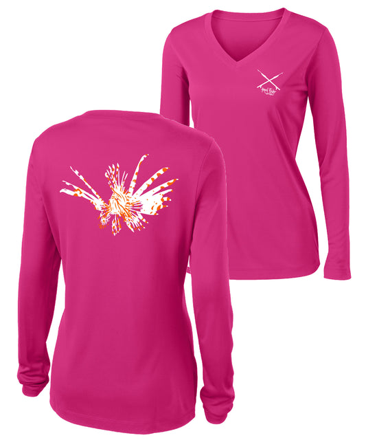 New! Women's Pelicans Performance V-neck Shirts - Coastal Distancing – Reel  Fishy Apparel