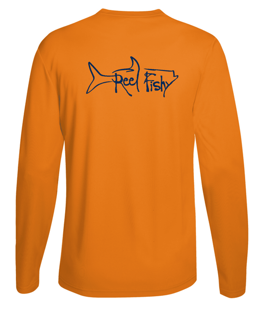 Yellow Turtle Long Sleeve Dri Fit Shirts For Men. Shirts With Sun