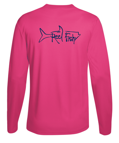 pink long sleeve dri fit shirt