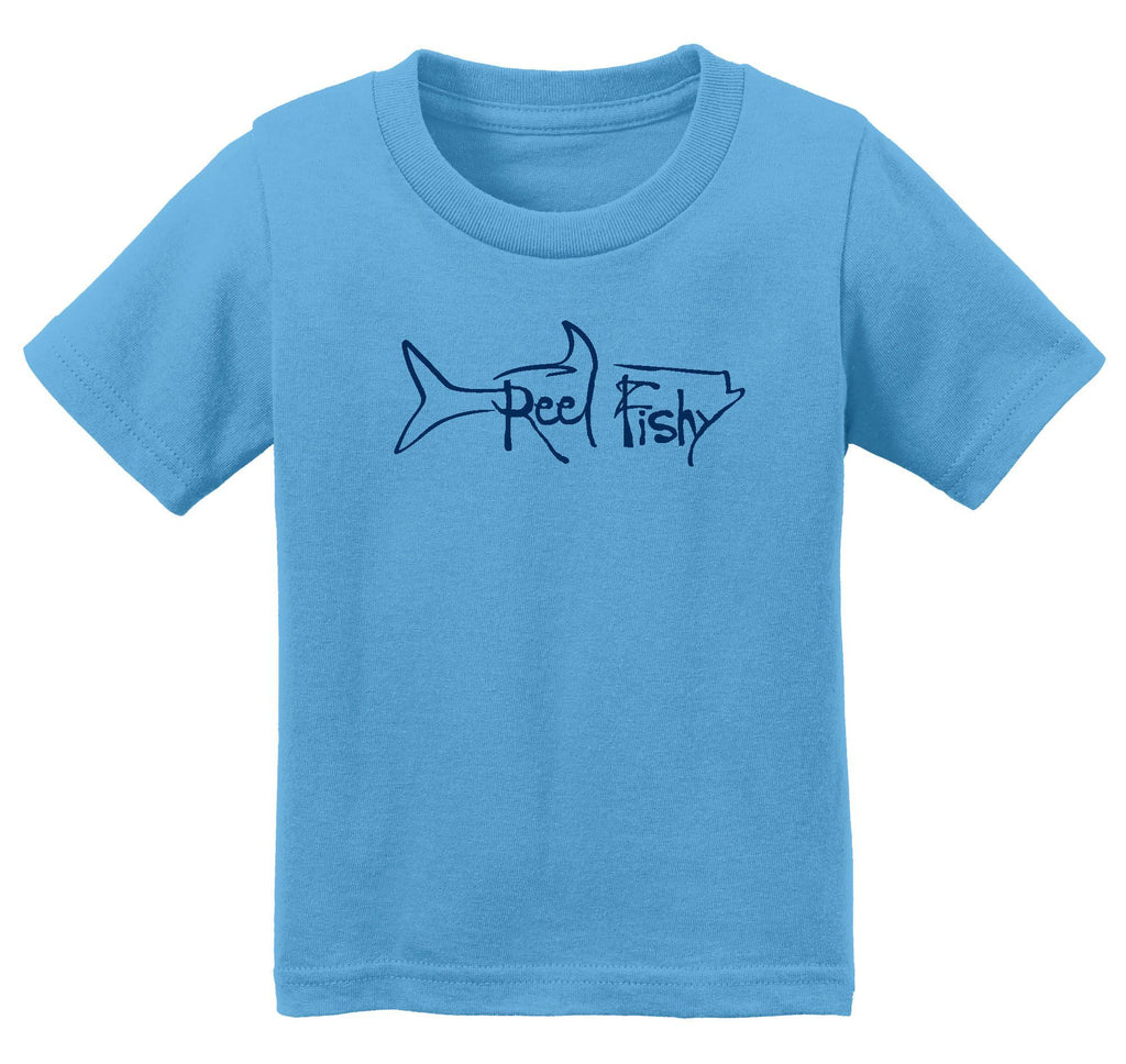 Infant Fishing Cotton T-Shirts with Reel Fishy Tarpon Logo – Reel Fishy