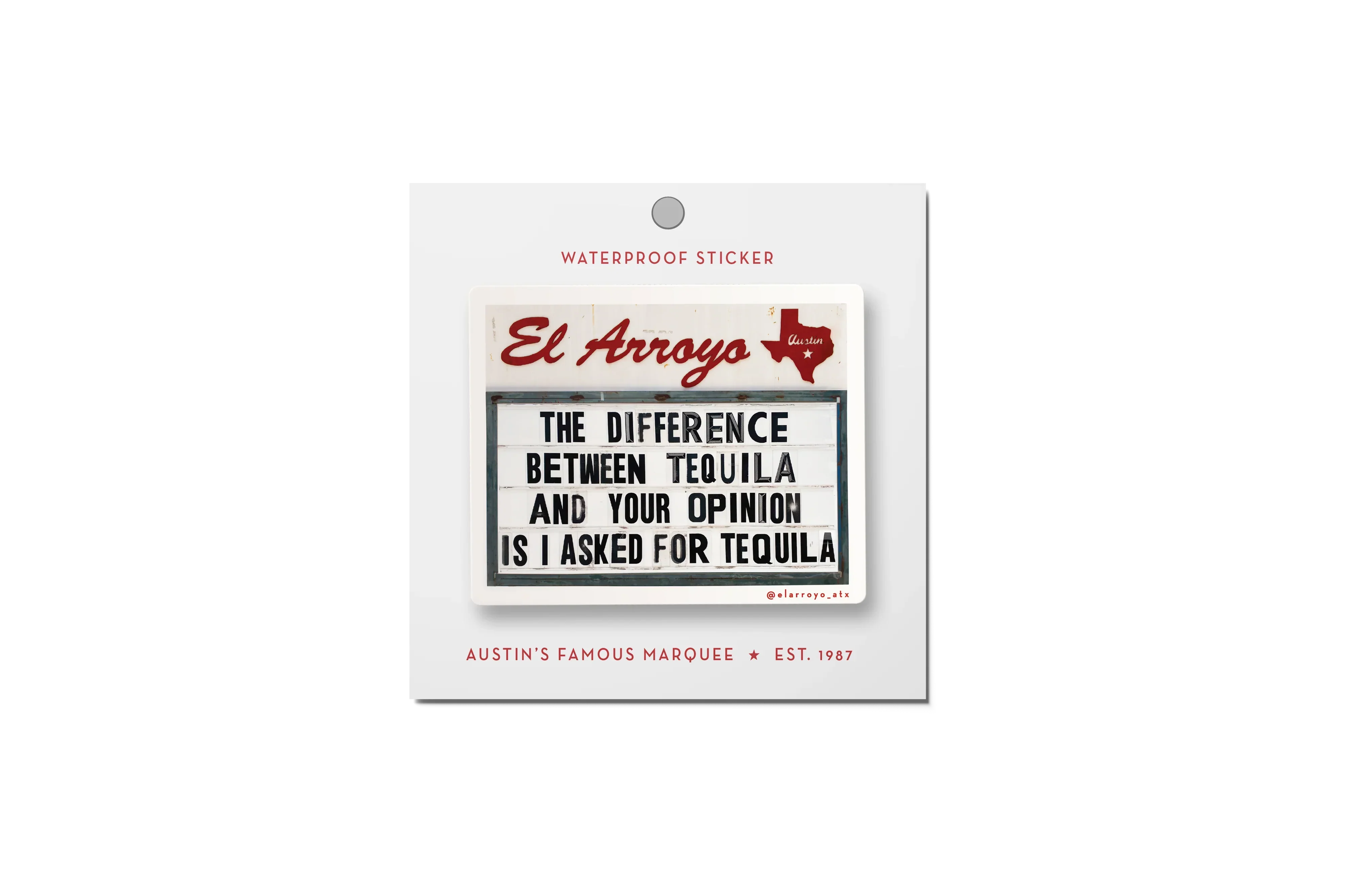 Tequila Opinion Sticker