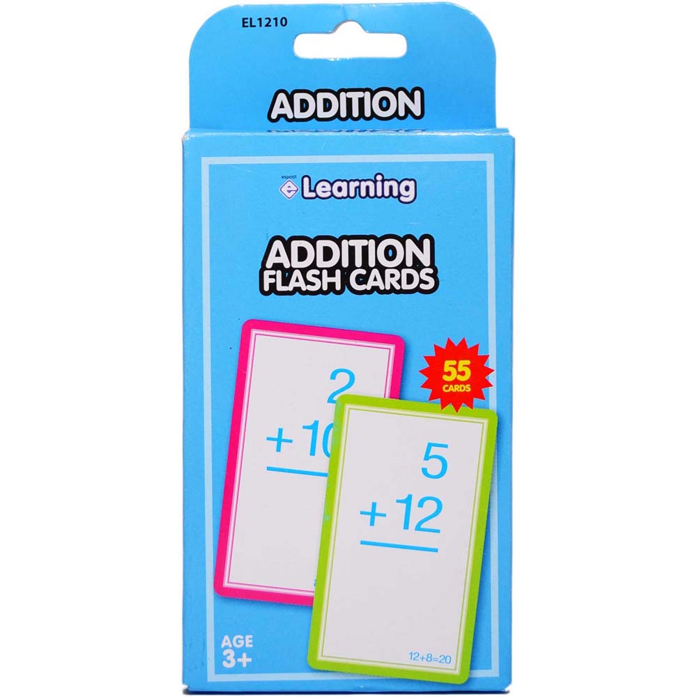 Addition Flash Cards Worksheets