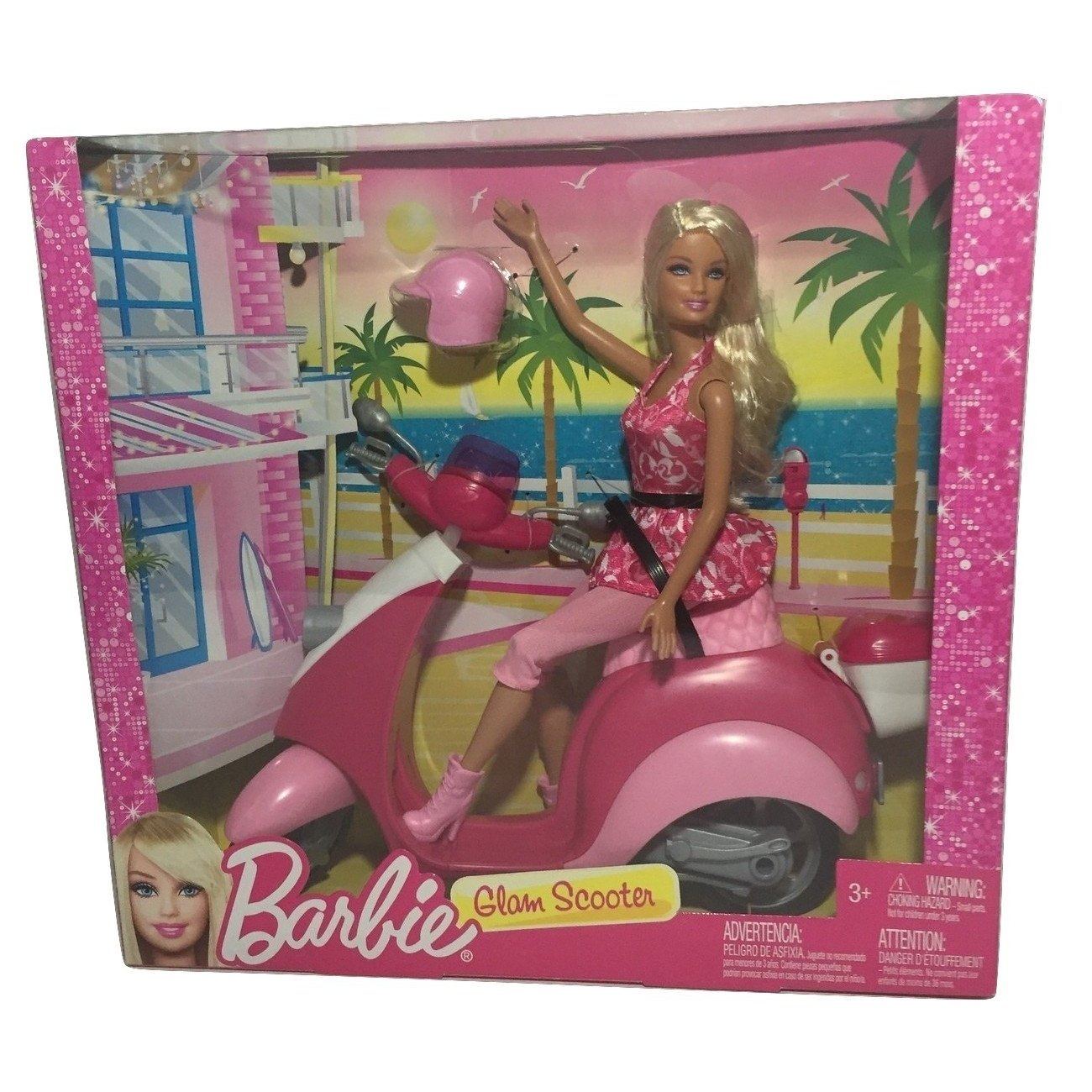 barbie pink scooter