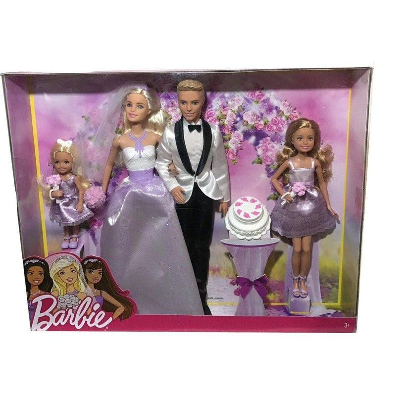 barbie wedding day set